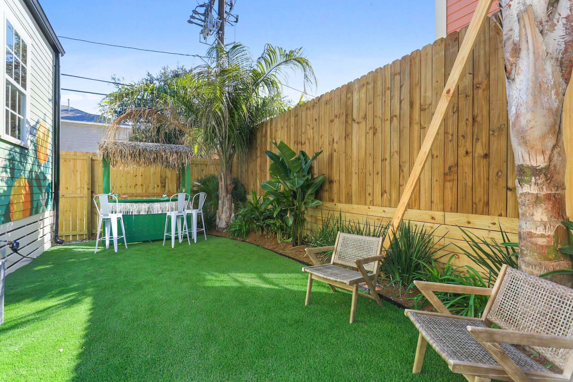 Satsuma House backyard